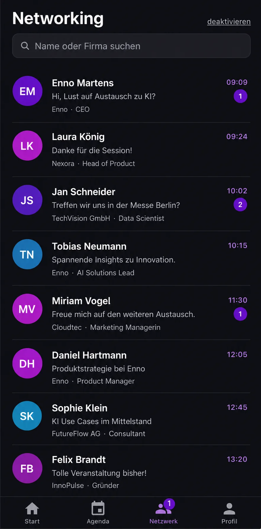 Nexora Event-App – Networking